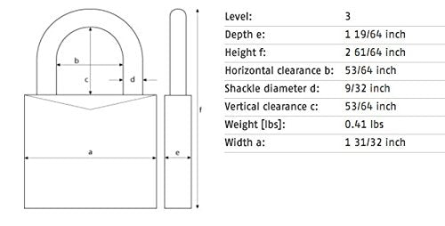 ABUS 78/50 KC 2-Inch Locker Dial Combination Padlock, Green