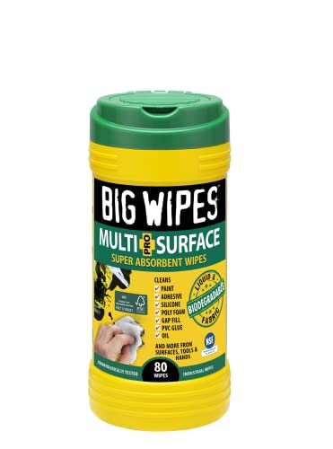 BIG WIPES Multi-Surface Wipes 80 Count (80 Count (Pack of 1), Multi-Surface)