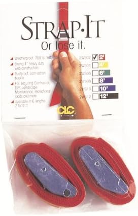 CLC Custom Leathercraft 2WS02 Strap-It Web Tie Down Straps, Red, 2 ft, 2-Pack