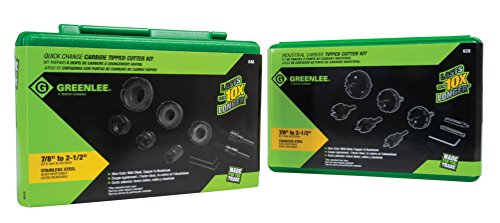 Greenlee 628 Carbide Cutter Set, 6 Piece Set