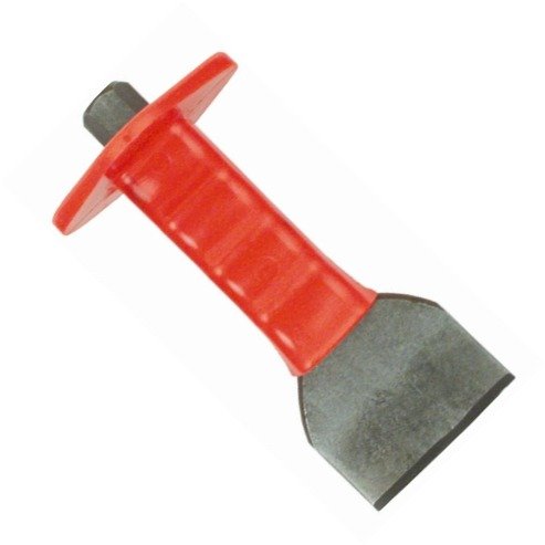 Mayhew 35005 3-Inch Handguarded Mason Chisel – For Brick, Stone & Concrete, Shot-Blasted Finish, Made In USA