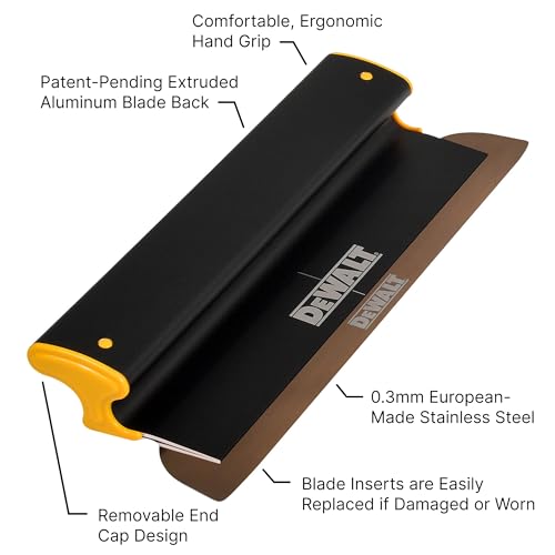 DeWalt 16 in. Skimming Blade (E1-117H-KAKV) - Aluminum Housing with 0.012 In. (0.3mm) Replaceable Stainless Steel Blade Insert