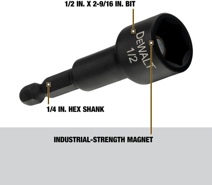 DEWALT DW2234IR 1/2-Inch by 2-9/16-Inch Magnetic Nut Driver