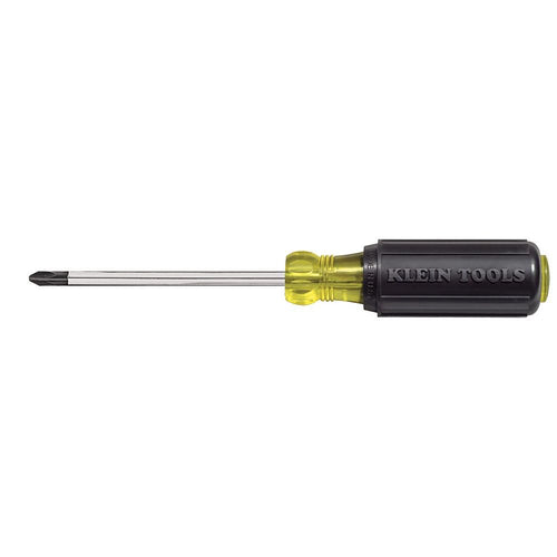 Klein Tools 603-4 #2 Phillips Screwdriver, 4-Inch Round Shank