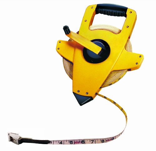 Keson OTRS10300H Fiberglass Measuring Tape with Hook, Speed Rewind (Graduations: 1/10, 1/100), 300-Foot