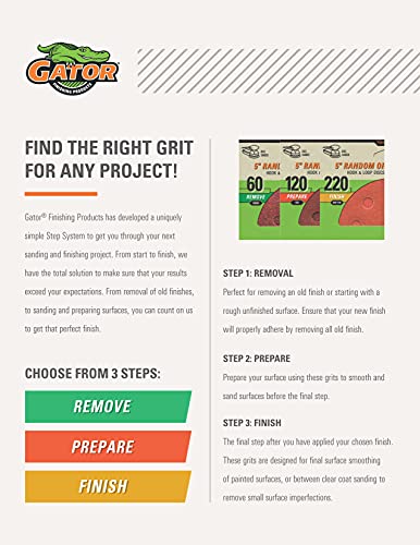 Gator Clamp-On Precut Drywall Sanding Screen, 4-1/4" x 11-1/4", 80 Grit, 25 Pack