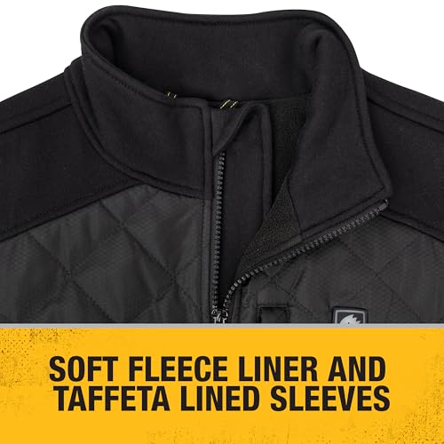 DEWALT DCHJ102BD1 Women's Lightweight, Wind Resistant Hybrid Heated Jacket Kit with Battery - Black, Size M