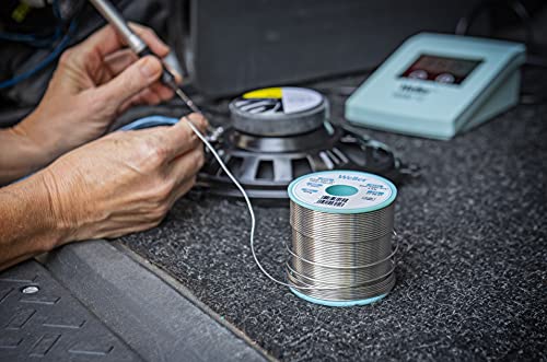 Weller WSW SAC M1 (T0051386599) Lead Free Solder Wire, Dia: 0.3 mm / 0.012 in, Wt: 500 g / 17.637 oz, Alloy Sn96.5Ag3.0Cu0.5, Flux content 3.5%