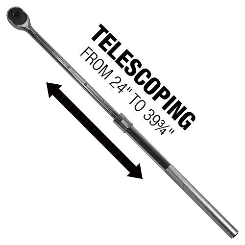 EZRED MR1X Extendable Ratchet, Silver,1 Inch