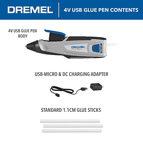 Dremel 4V Cordless USB Rechargeable Hot Glue Pen