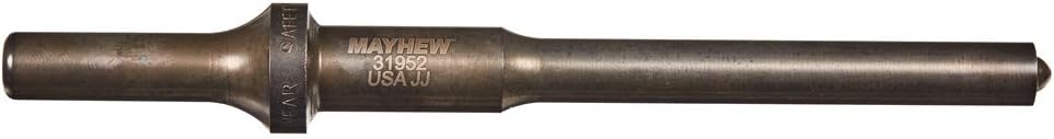 Mayhew Tools 31952HT Pneumatic Roll Pin Punch, 3/8" x 6" Hang Tag, Black Oxide Finish