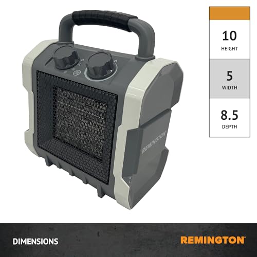Remington 1500W Heavy-Duty Electric Heater Portable Electric Heater for Garage, Workshop, or Jobsite (REM-222A-120)