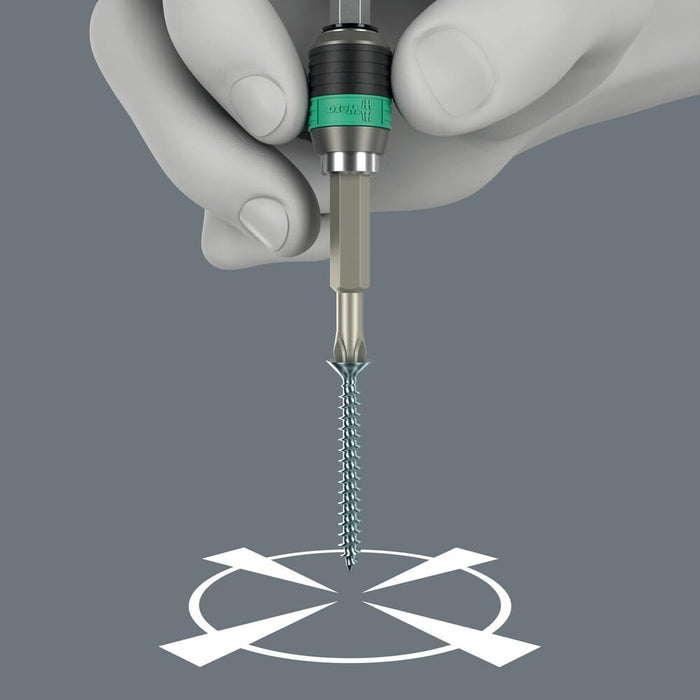 Wera 05052504001 Hexagon 889/4 R Standard Rapidaptor, Universal Bit Holder 1/4"