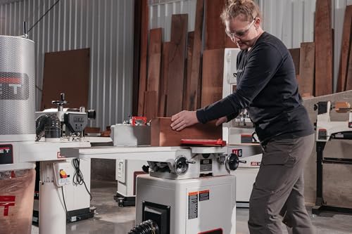 JET 6-Inch Long Bed Jointer, Helical Cutterhead, 1 HP, 115/230V 1Ph (Model JJ-6HHDX)