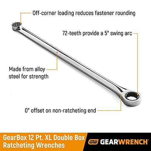 GEARWRENCH 10mm 12 Point XL GearBox� Double Box Ratcheting Wrench - 85910