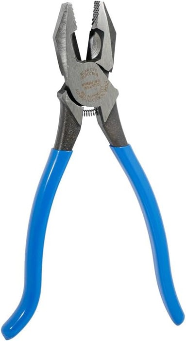 Klein Tools D2000-9ST Pliers, Heavy-Duty 9-Inch Ironworker Pliers for Rebar, ACSR, Screws, Nails and Most Hardened Wire