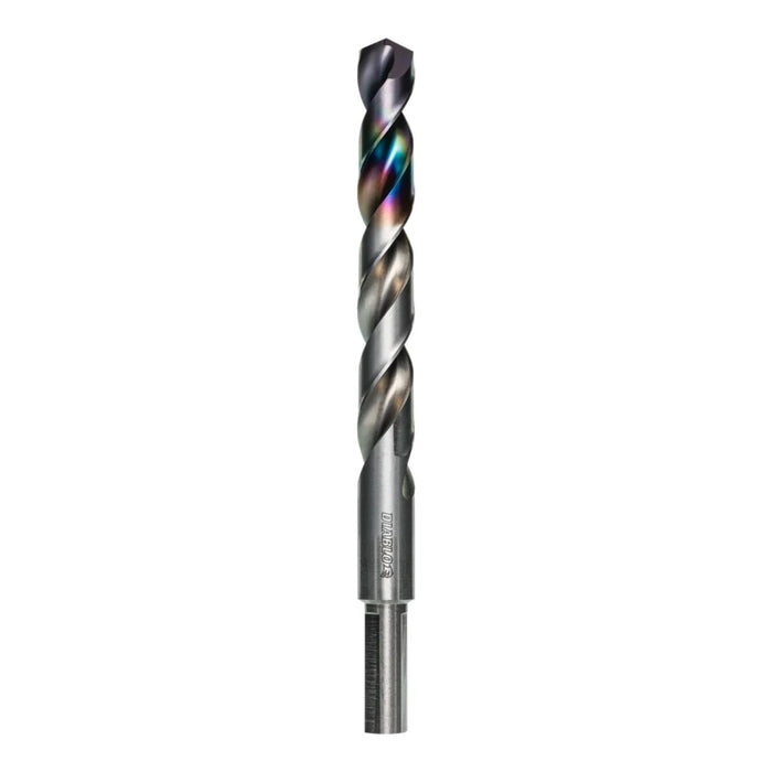 Diablo DMD3164JB Metal Demon Drill Bit with Thermal Shield Protective Coating for Mild, Hardened and Stainless Steel - 5.9" Length, 31/64" Dia., 3-Flats Shank