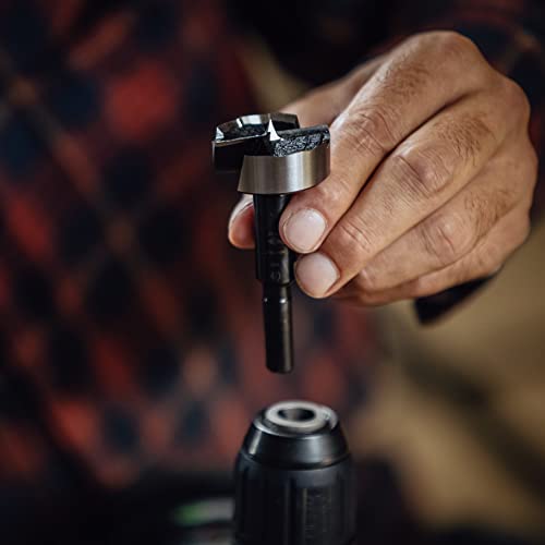 Fisch FSA-381051 Black Shark Forstner Drill Bit 1-1/16" Diameter Quality Forged Steel Made in Austria