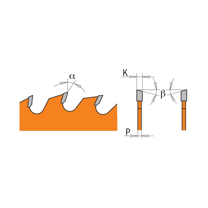 CMT Orange Tools Circular, 160 x 20 x 56 2.2 Z ATB 15 Degrees
