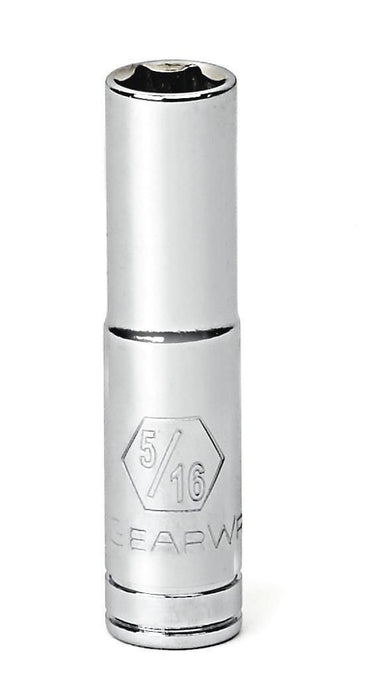 GEARWRENCH 80119 1/4" Drive Deep SAE Socket 5/16", 6 Point