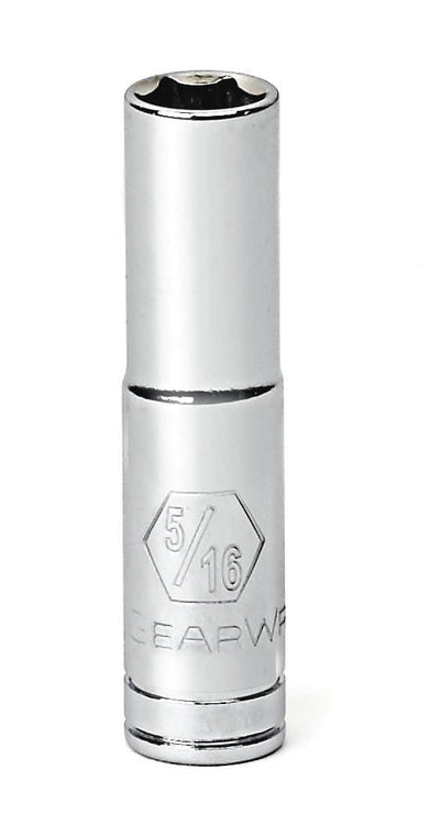 GEARWRENCH 80119 1/4" Drive Deep SAE Socket 5/16", 6 Point