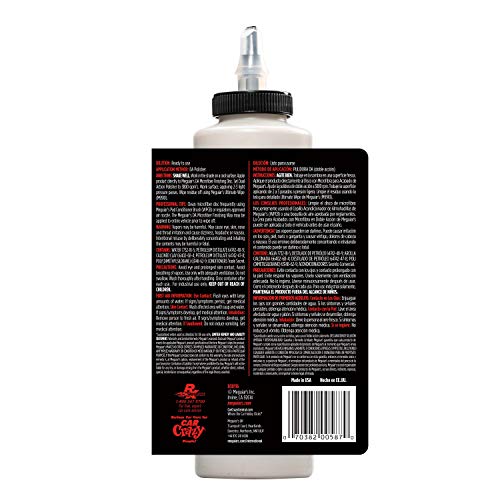 Meguiar's Professional DA Microfiber Finishing Wax D30116 - Pro Microfiber Wax That's Easy to Use and Removes Light Defect while Protecting, Ideal for Use with a DA Microfiber Finishing Disc, 16 Oz