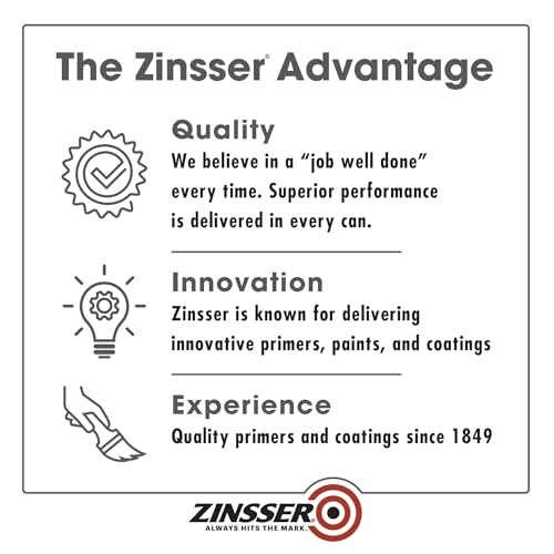 Zinsser 350999 Dryfall Commercial & Industrial Waterborne Coating, 5 Gallon, Eggshell White