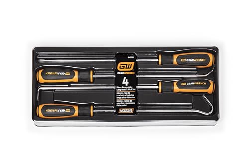 GEARWRENCH 4 Pc. Heavy-Duty Long Hook & Pick Set - 84020H