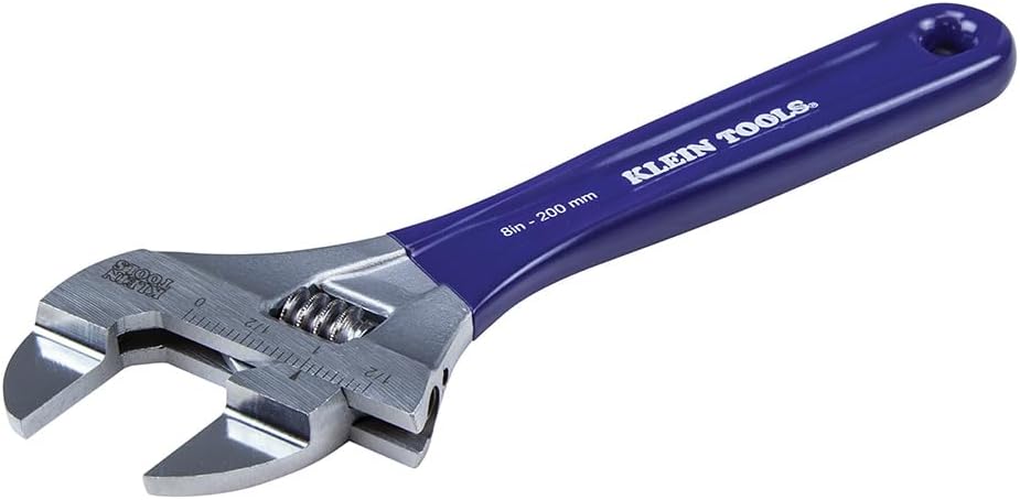 Klein Tools D86936 Slim-Jaw Adjustable Wrench, 8-Inch