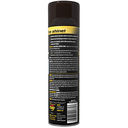 Meguiar's G190315 Ultimate Insane Shine Tire Coating, gives a Finish that Creates a Lasting Wet-Look for a Classic Black Shine, Easy to Use, No Hassle, No Mess, Ultimate Protection, 15 Oz Aerosol Can