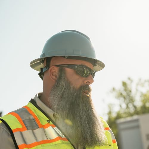 EDGE Kazbek Wrap-Around Safety Glasses, Anti-Scratch, Non-Slip, UV 400, Military Grade, ANSI/ISEA & MCEPS Compliant (Black, Clear Vapor Shield)