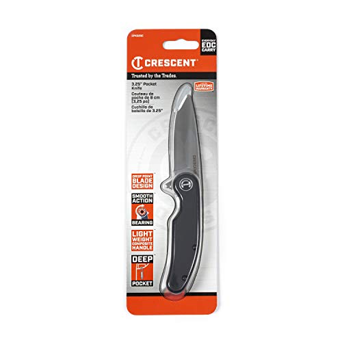 Crescent 3-1/4 Inch Drop Point Composite Handle Pocket Knife - CPK325C