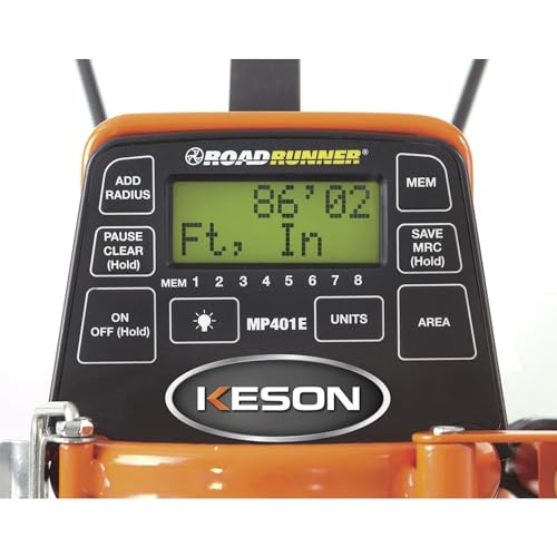 Keson MP401E Electronic Metal Frame Measuring Wheel with Spoked Wheel, 15-1/2-Inch Diameter , Yellow