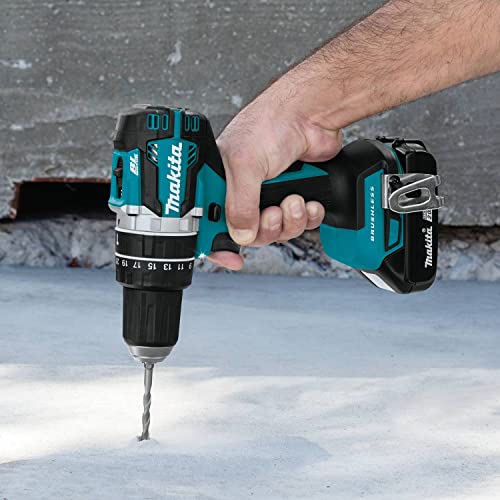 Makita 18V LXT Lithium‑Ion Compact Brushless Cordless 1/2" Hammer Driver‑Drill