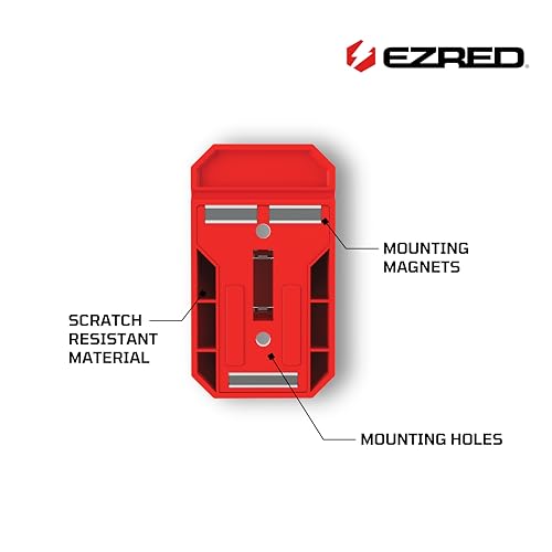 EZRED Magnetic Pry Bar Holder Non-Marring TPEE with Mounting Holes Low Profile Organization