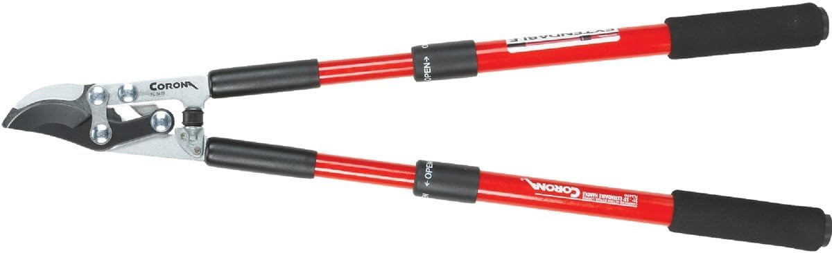 Corona FL3470 Compound Action Bypass Lopper with Extendable Handles, 1-1/2" Cut, 21" to 33" Length