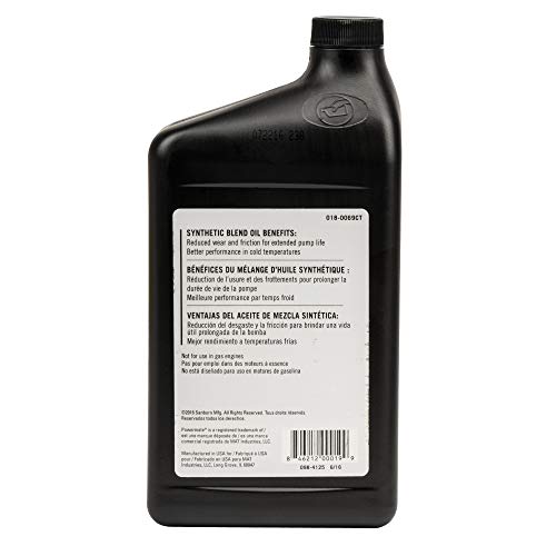 PowerMate Vx 0180069CT Synthetic Blend Air Compressor Oil