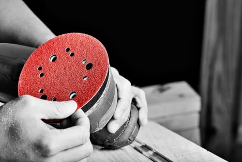 Diablo Hook and Lock ROS Sanding Discs for Wood, Metal and Plastics - 5", 120 Grit, Medium, Ceramic Blend, 50-Pack - DCD050120H50G