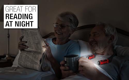 EZRED ANYWEAR Rechargeable Neck Light for Hands-Free Lighting - NK15, Perfect Light for Mechanics, Camping, Hunting, DIY Projects, Reading