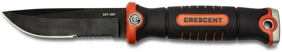 Crescent CPKFX 4-1/2" Fixed Blade Trade Knife with Sheath