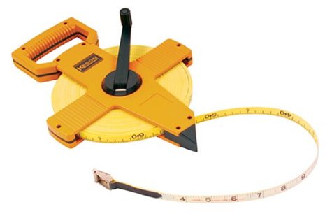 Keson OTR181050 Open Reel Fiberglass Tape Measure Reel with Double Hook (Graduation: ft., in, 1/8 & ft., 1/10, 1/100), 50-Foot