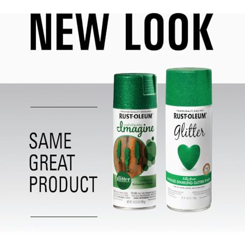 Rust-Oleum Imagine Craft & Hobby Glitter Spray Paint Glitter Kelly Green, 10.25 oz.