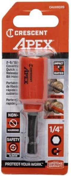 Crescent CAUGBQ2D u-GUARD Covered Quick Change Magnetic Bit Holder