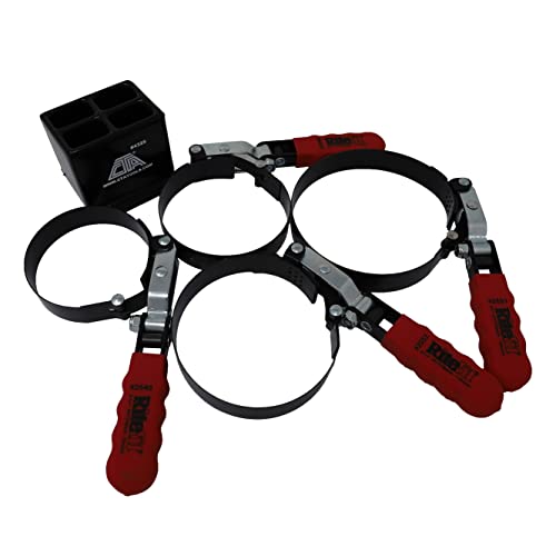 CTA Tools – 4325 Oil Filter Wrench Set with Stand – Passenger Vehicle Applications (4-Piece)