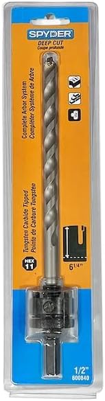 Spyder 600840 Wood Cutting Arbor for Deep Cut Hole Saws