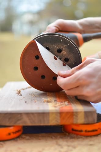 Gator 5" Random Orbit Hook & Loop Red Resin Aluminum Oxide Sanding Discs, 8-Hole, 60 Grit, 50 Pack