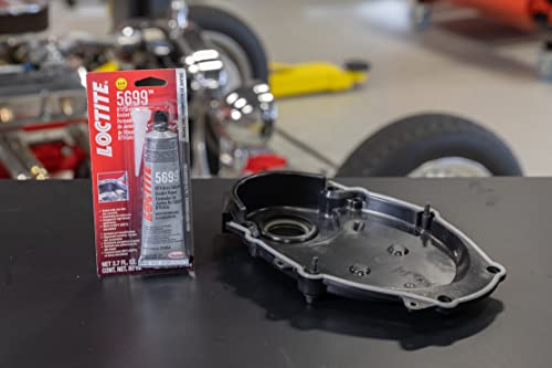 LOCTITE 5699 RTV Grey High Performance Silicone Gasket Maker - High Performance, Oil Resistant, High Torque Applications - 80 ml, 1 Pack