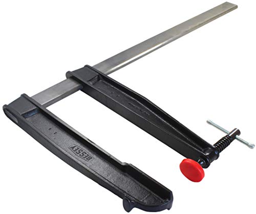 BESSEY Deep Reach Tradesman's Bar Clamp - 12 In. Throat x 24 In - CDS24-12WP - Woodworking Clamps with Wooden Handle, Ideal for Home Improvement, Workbench Projects, Carpentry and Cabinetry