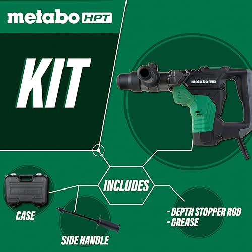 Metabo HPT Rotary Hammer, 1-9/16-Inch, SDS Max (DH40MC)