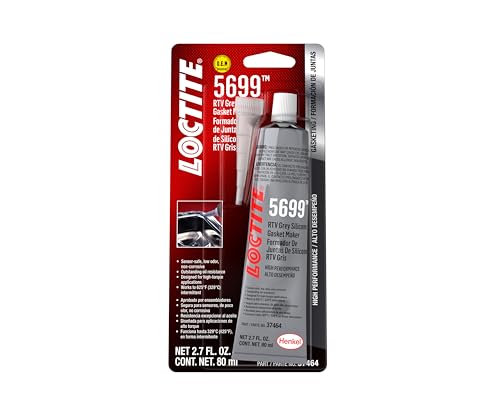 LOCTITE 5699 RTV Grey High Performance Silicone Gasket Maker - High Performance, Oil Resistant, High Torque Applications - 80 ml, 1 Pack